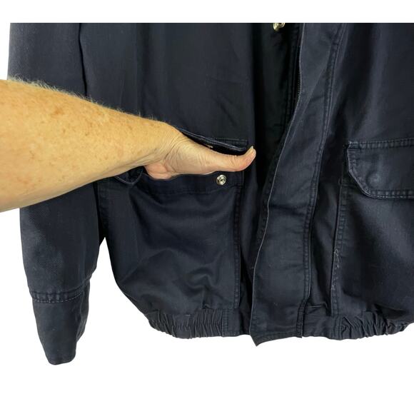 Bulwark Protective Apparel Blue Full Zip Jacket Men's Large FR Flame Resistant - Picture 3 of 15